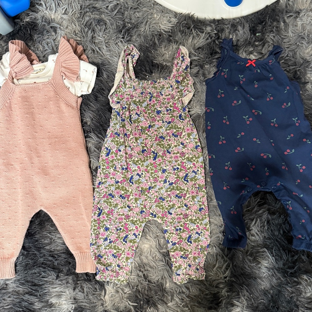 Adorable Kids Matching Set - Pink, Floral, and Navy